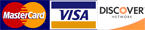 Visa, MasterCard, Discover accepted only